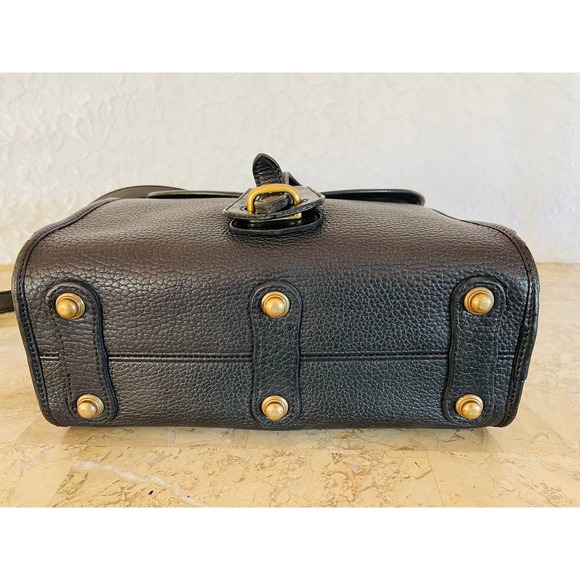 Vtg Dooney and Bourke large Essex blackpebble crossbody, shoulder bag style R65 - Picture 6 of 10